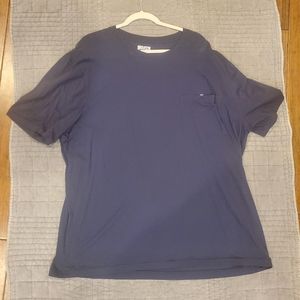 Deluth Trading Standard fit Classic T shirt Front Pocket navy blue